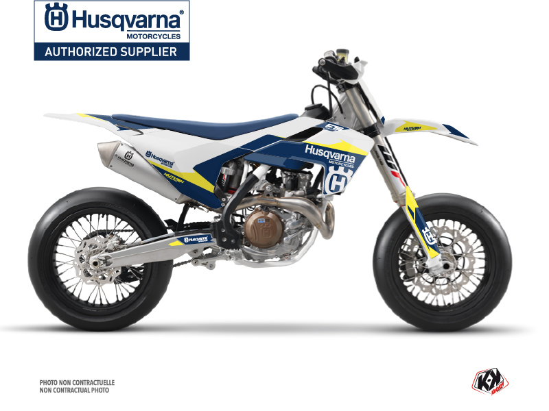 Husqvarna 450 FS Dirt Bike Orbit Graphic Kit White