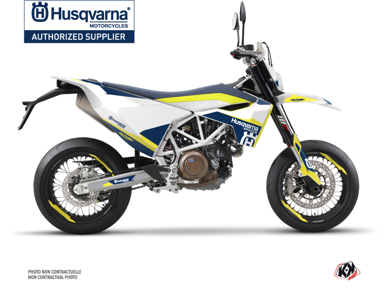 Husqvarna 701 Supermoto Dirt Bike Orbit Graphic Kit White
