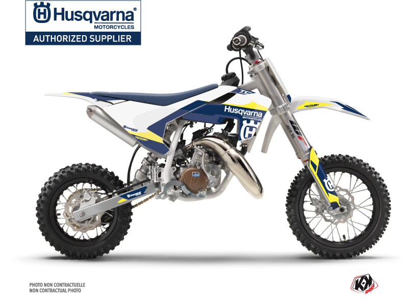 husqvarna dirt bike orbit  graphic kit white