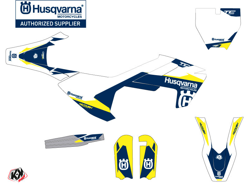 Husqvarna TC 65 Dirt Bike Orbit Graphic Kit White
