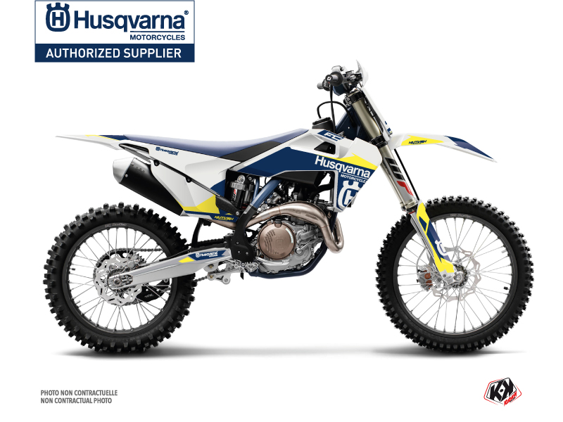 kit déco motocross husqvarna orbit blanc 