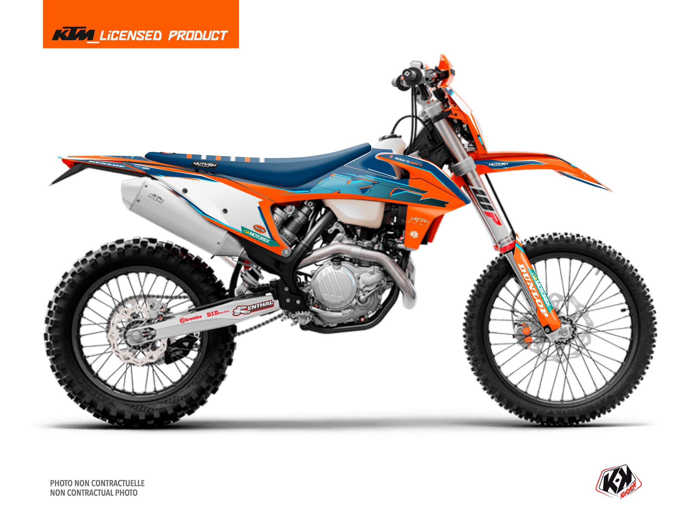 ktm dirt bike origin k22  graphic kit orange