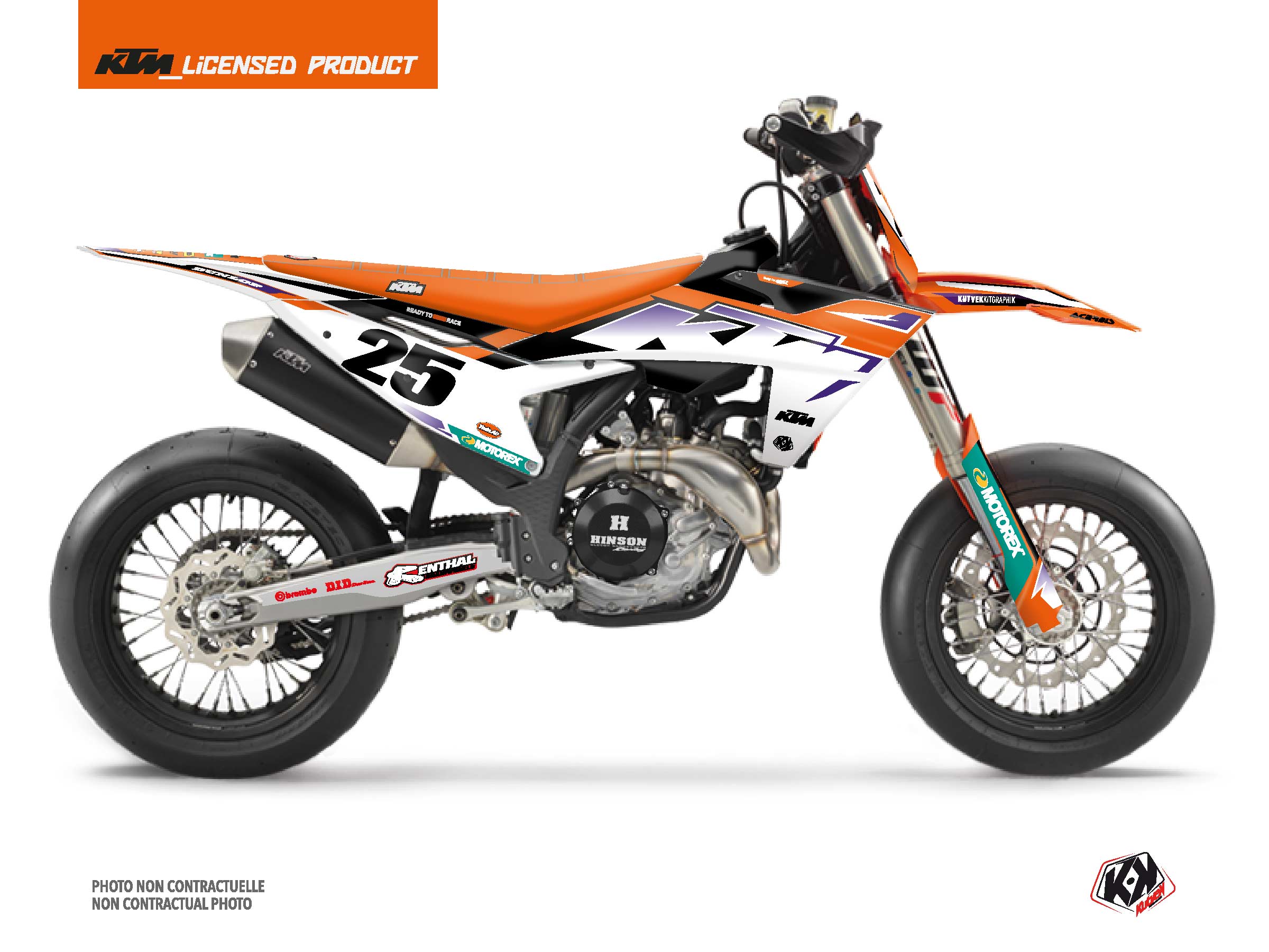 Kit déco Moto Cross Origin K23 KTM 450 SMR Orange