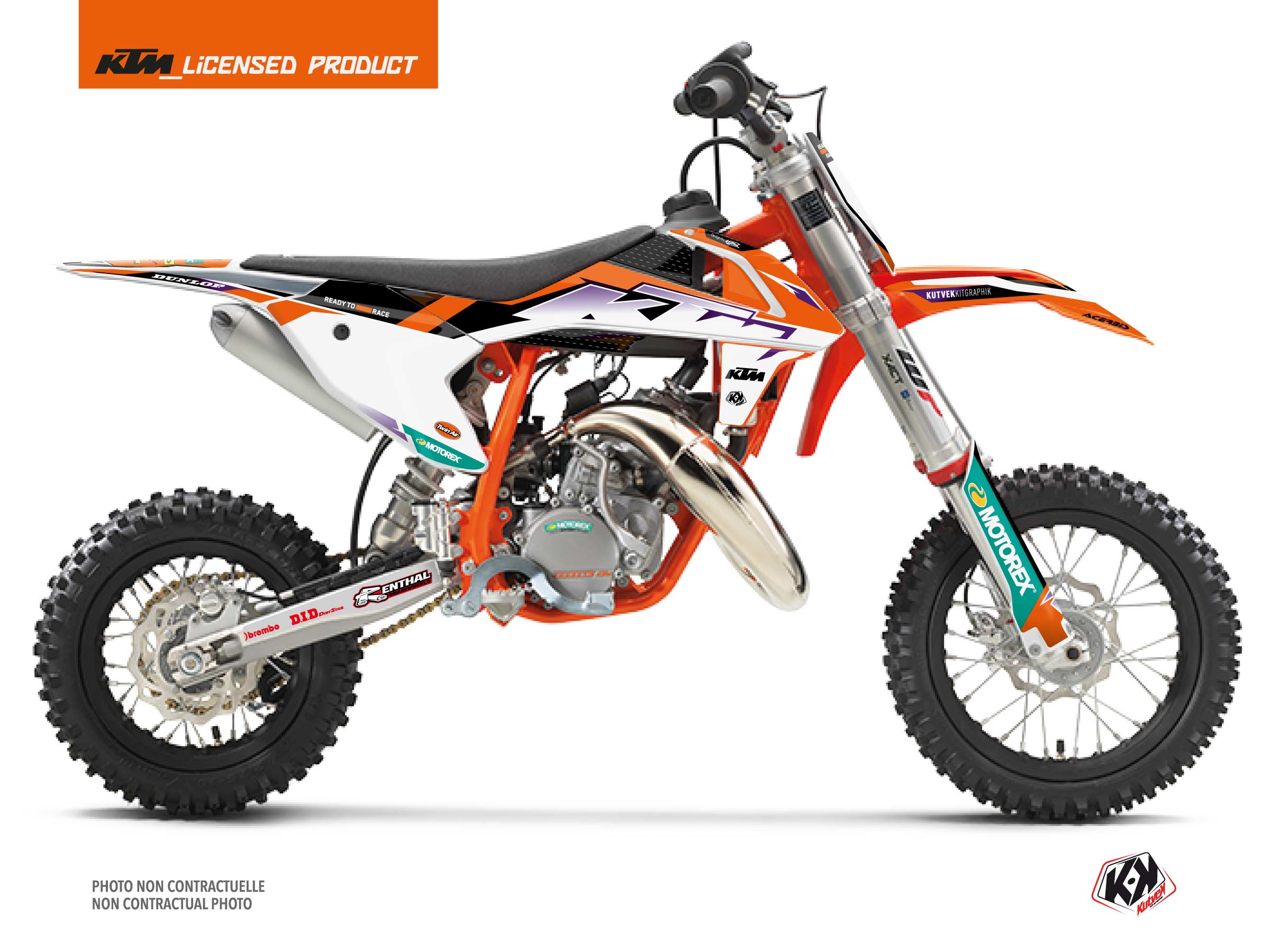 KTM 50 SX Dirt Bike Origin-K23 Graphic Kit Orange