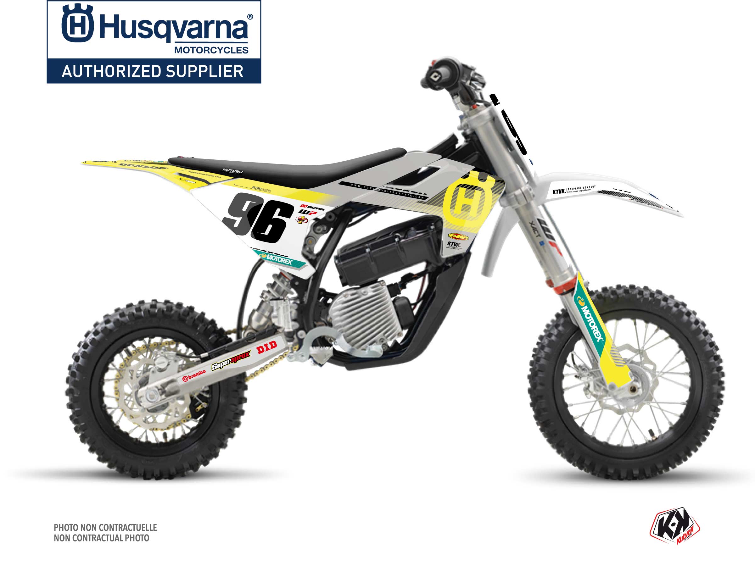 Kit Déco Motocross Origin K24 Husqvarna Ee 5 Gris