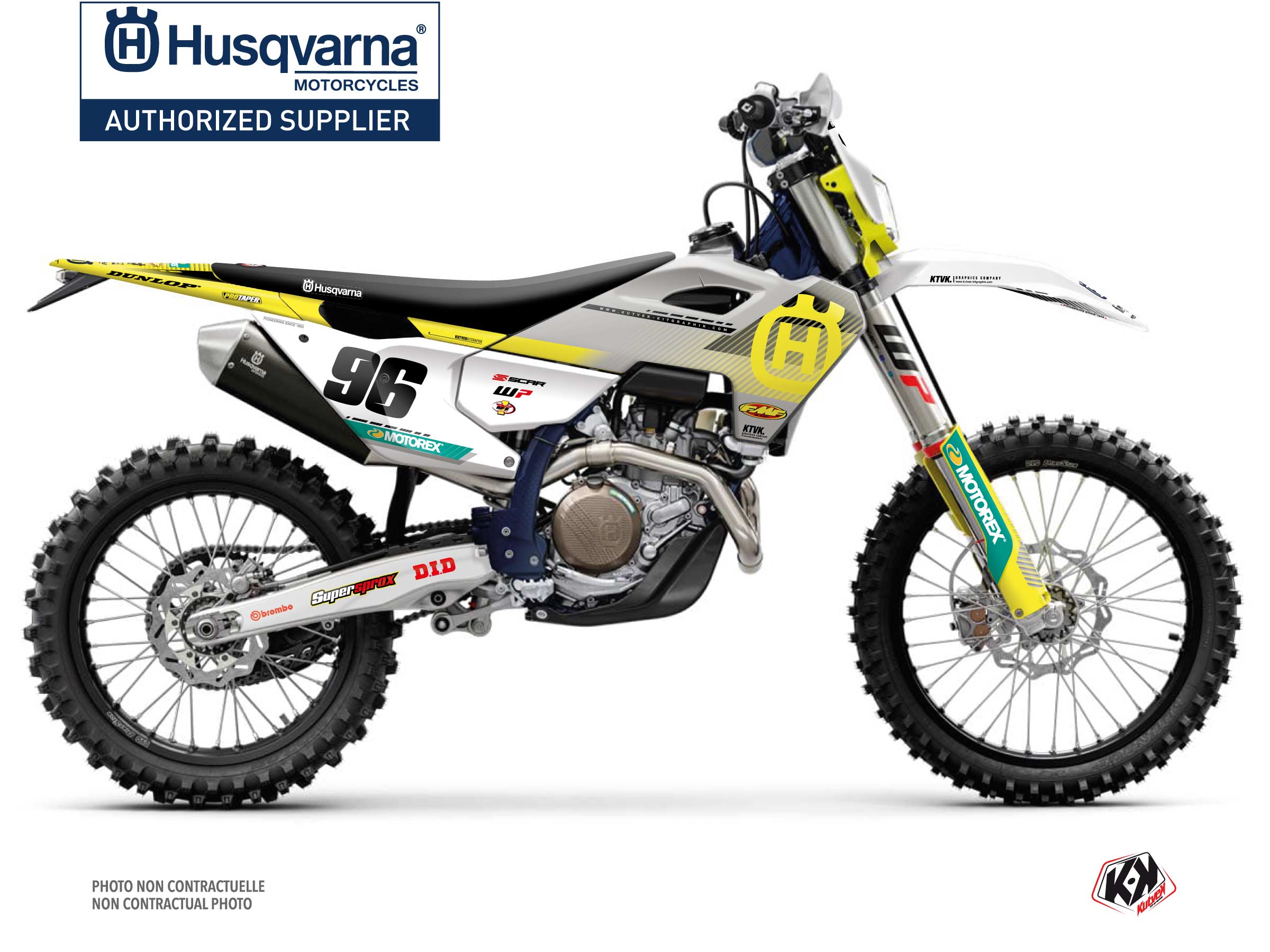 Husqvarna Fe 350 Dirt Bike Origin K24 Graphic Kit Grey