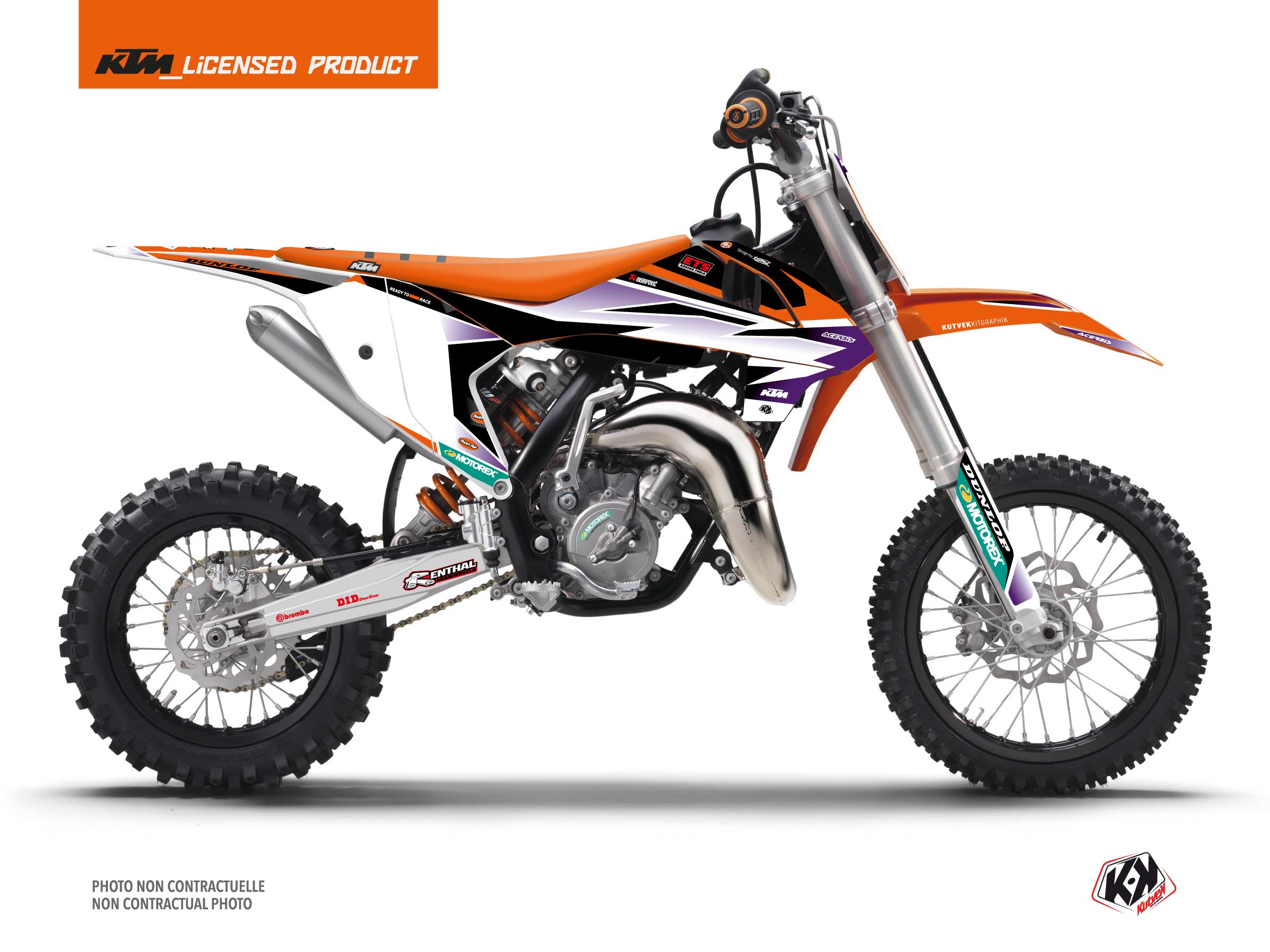 Kit Déco Motocross Origin K24 Ktm Sx 65 Orange
