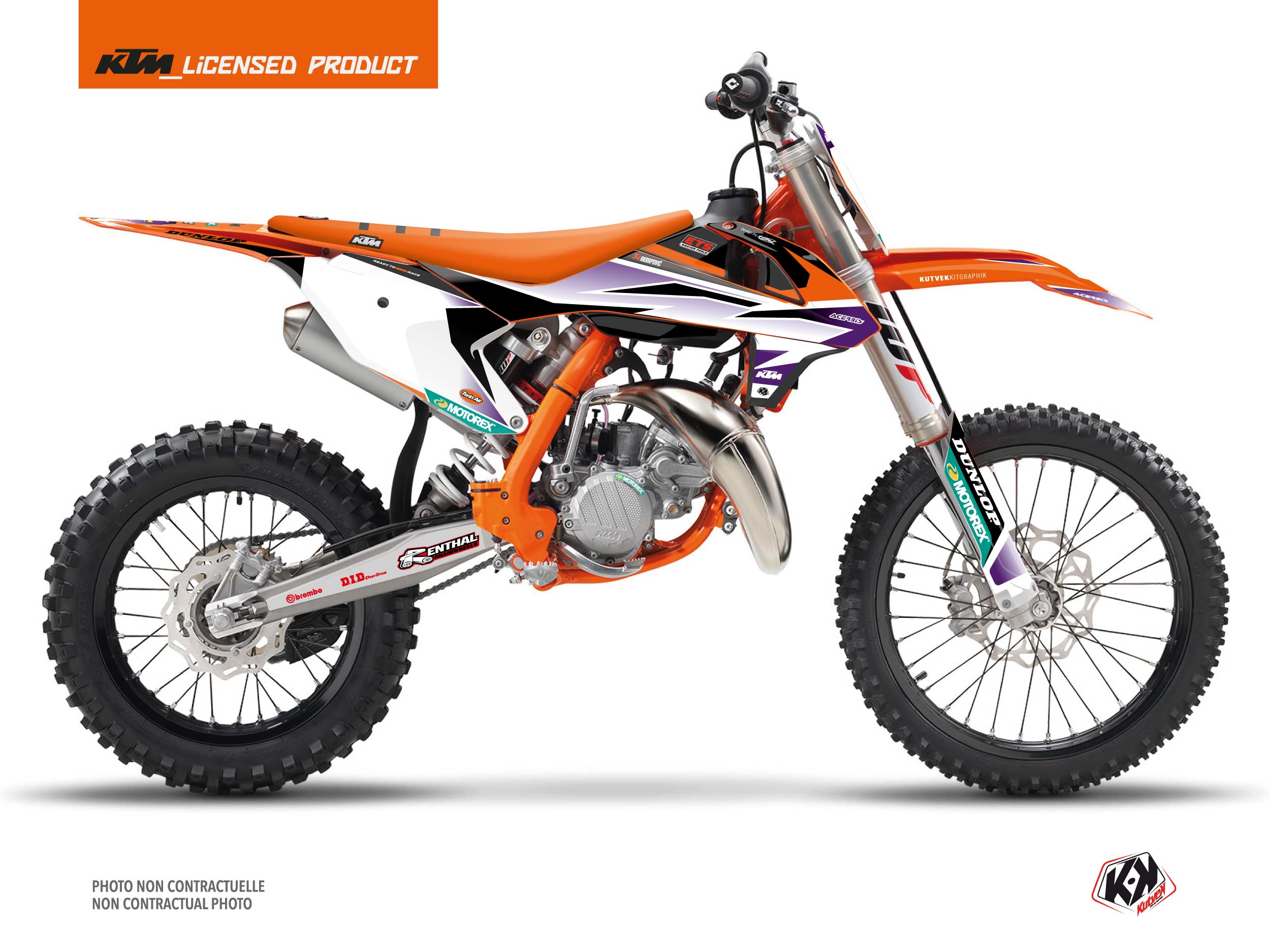 Kit Déco Motocross Origin K24 Ktm Sx 85 Orange
