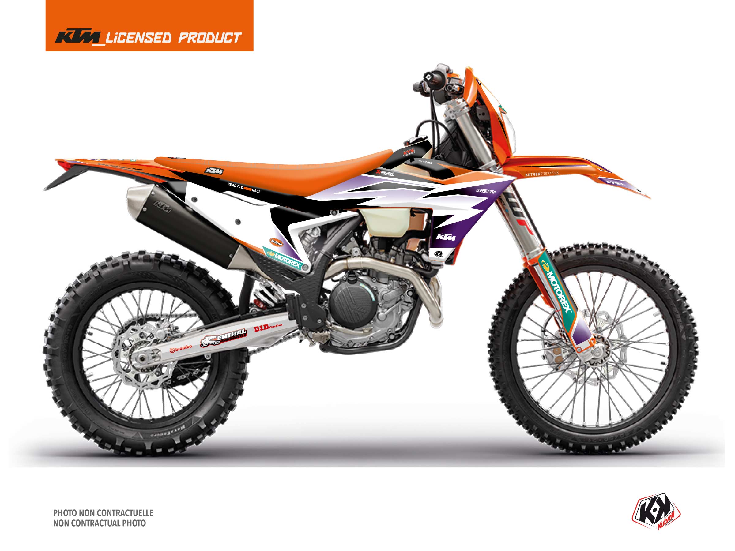 Ktm Exc Excf Dirt Bike Origin K24 Graphic Kit Orange