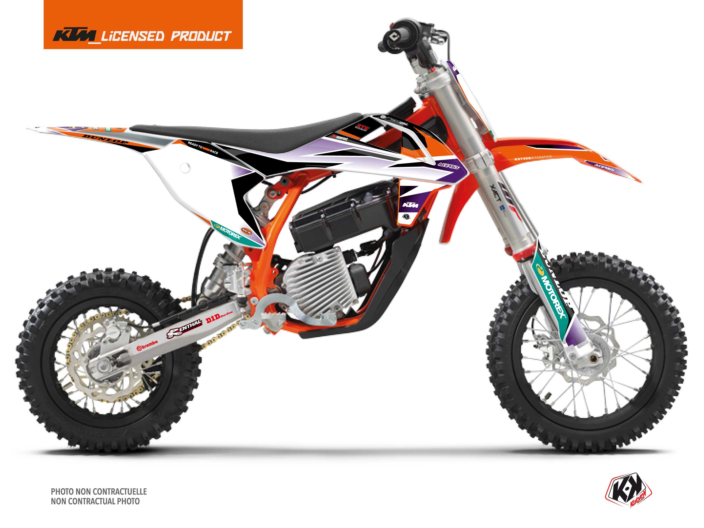 Kit Déco Motocross Origin K24 Ktm Sx E 5 Orange