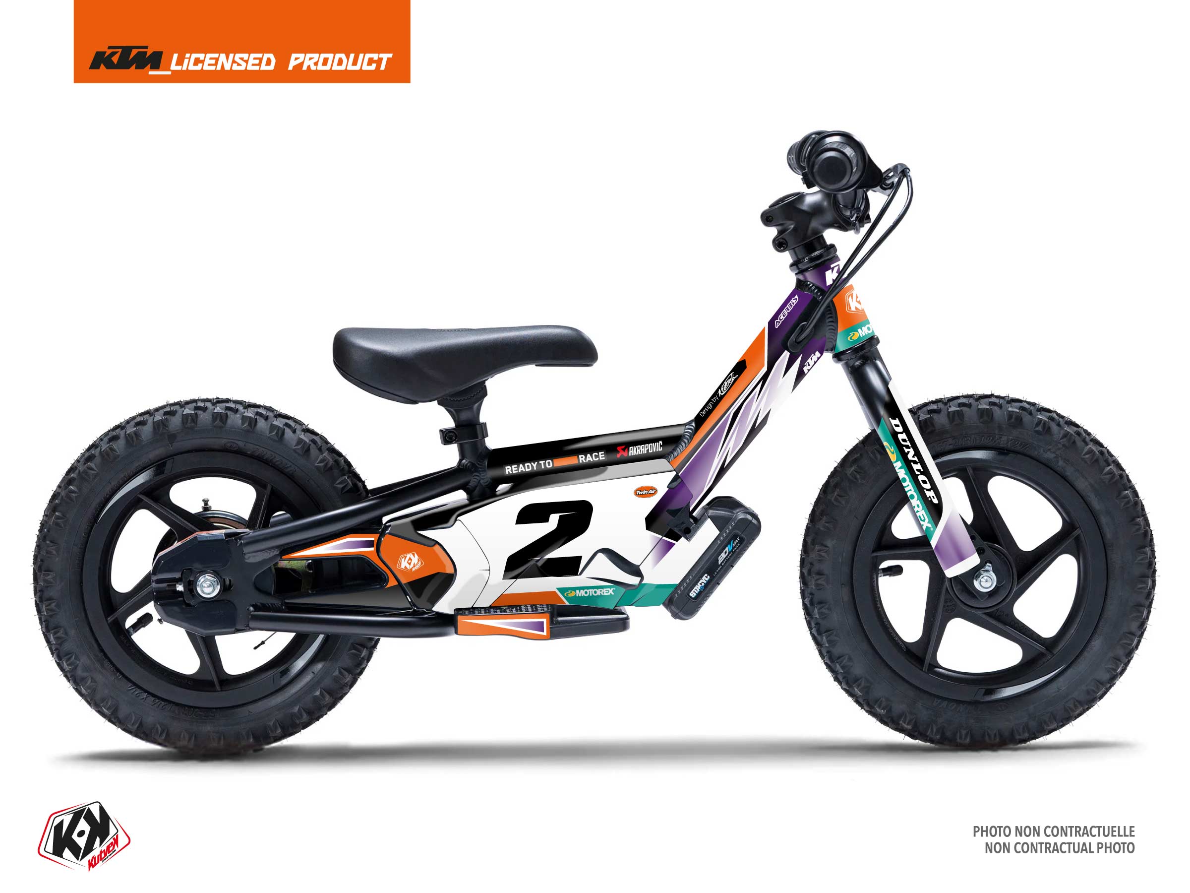 stacyc Balance bike origin k24  graphic kit orange