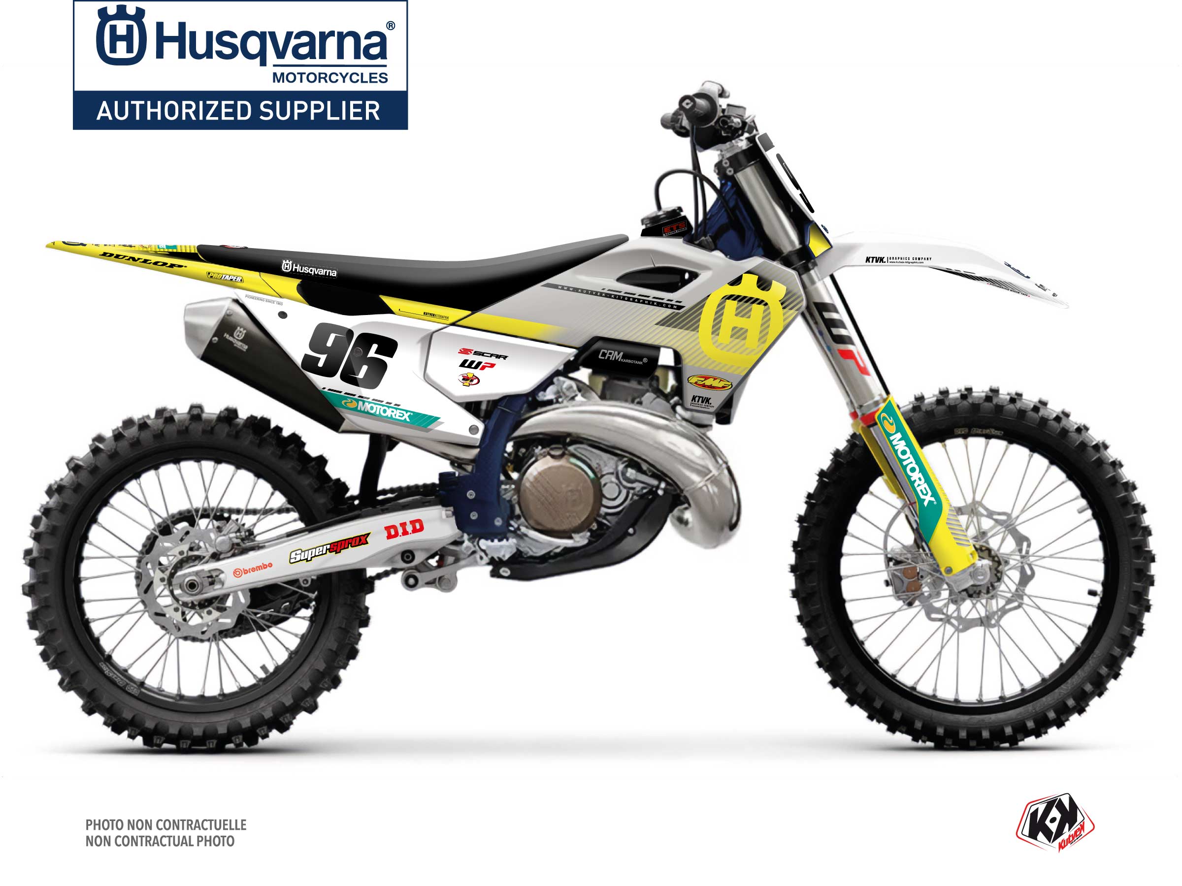 Husqvarna Tc 250 Dirt Bike Origin K24 Graphic Kit Grey