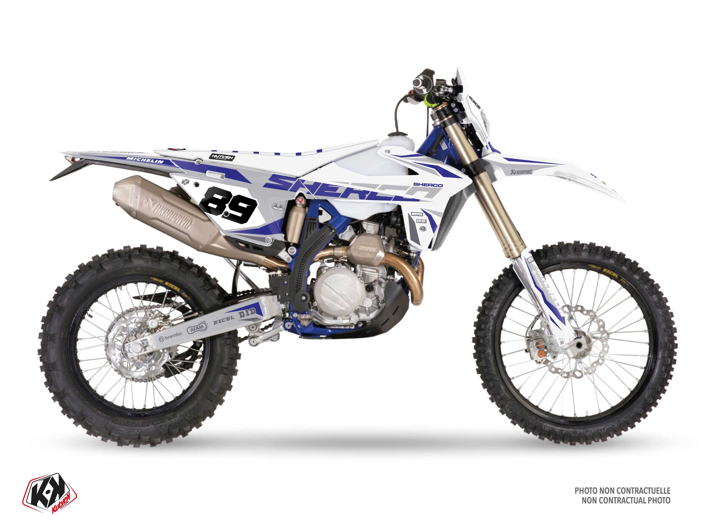 sherco dirt bike origin k25  graphic kit white