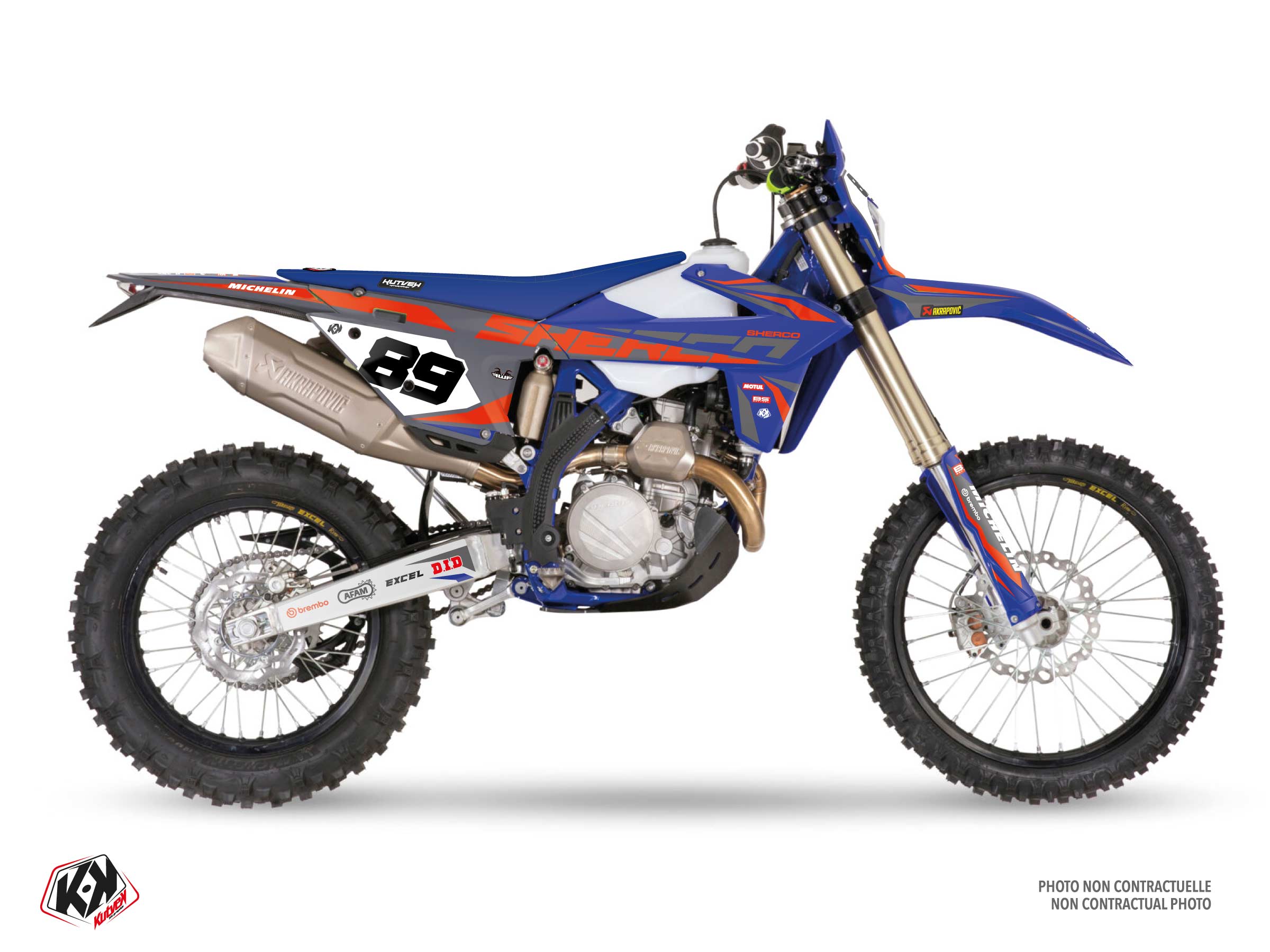 sherco dirt bike origin k25  graphic kit orange