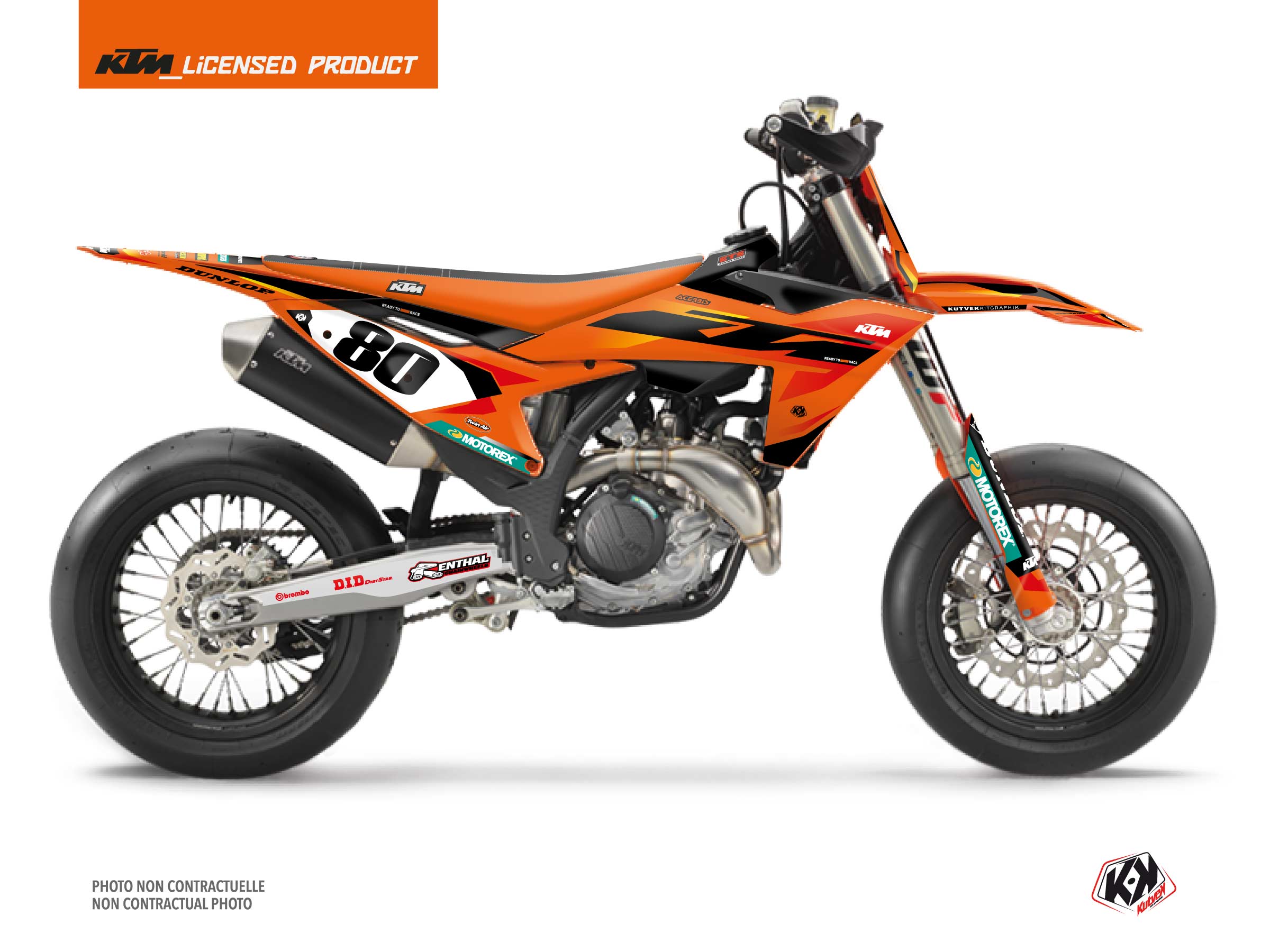 ktm dirt bike origin k25 graphic kit orange | Kutvek