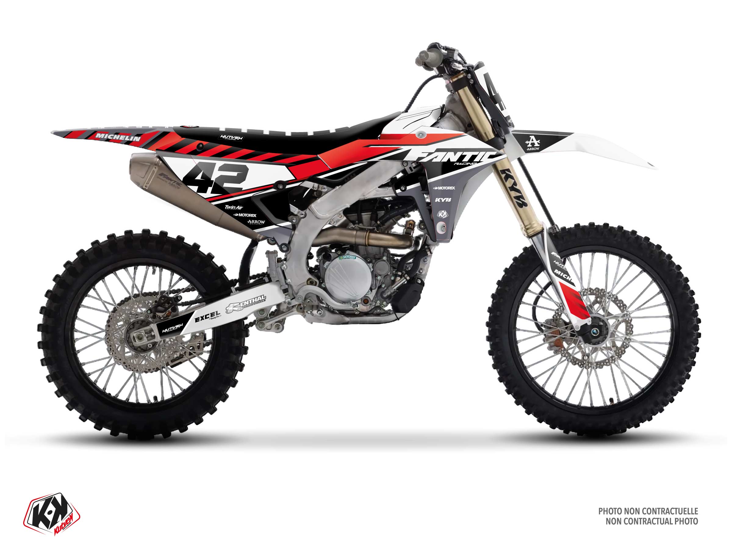 fantic dirt bike origin k25  graphic kit black