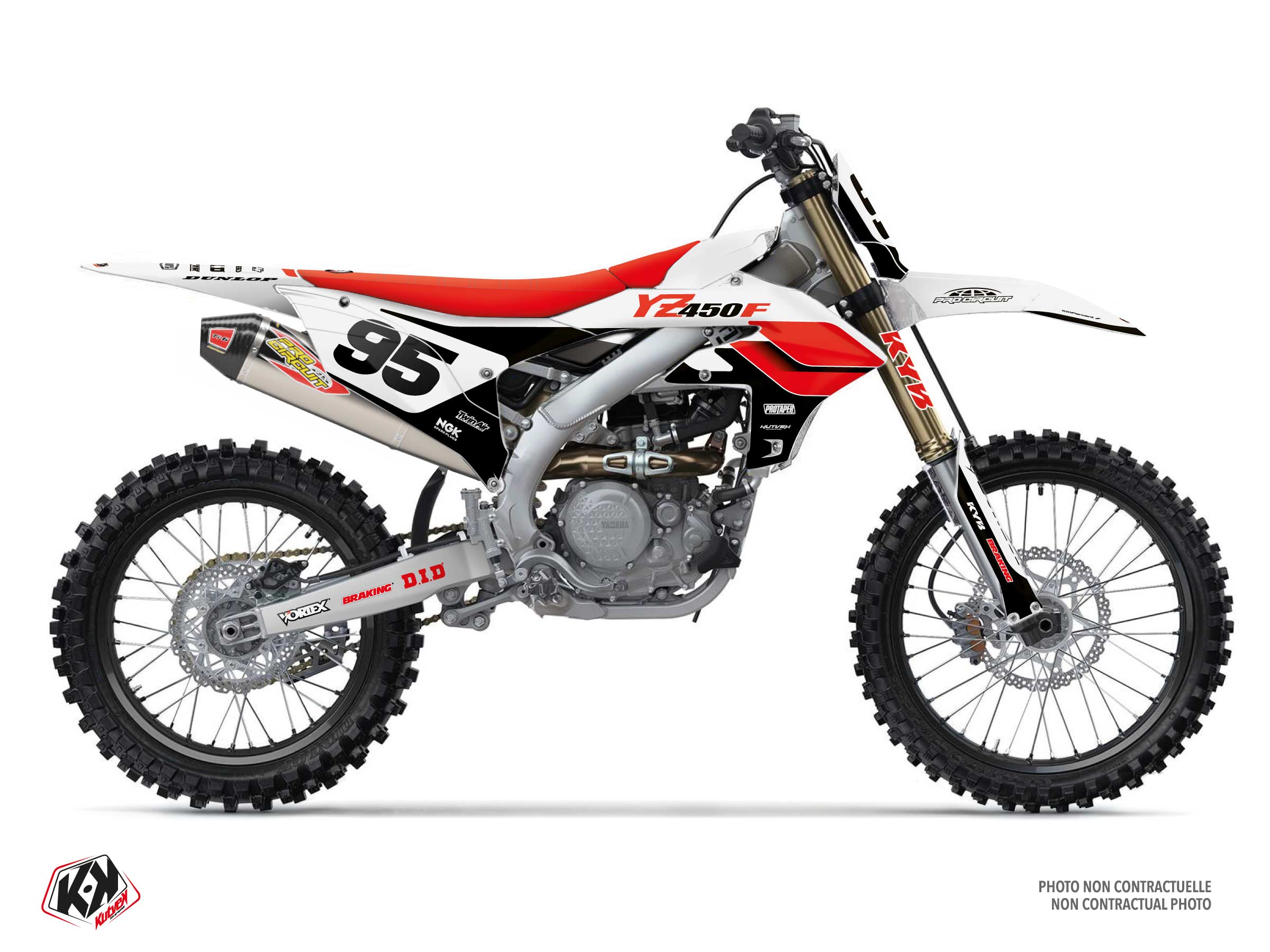 yamaha dirt bike origin k26 anniversary  graphic kit 