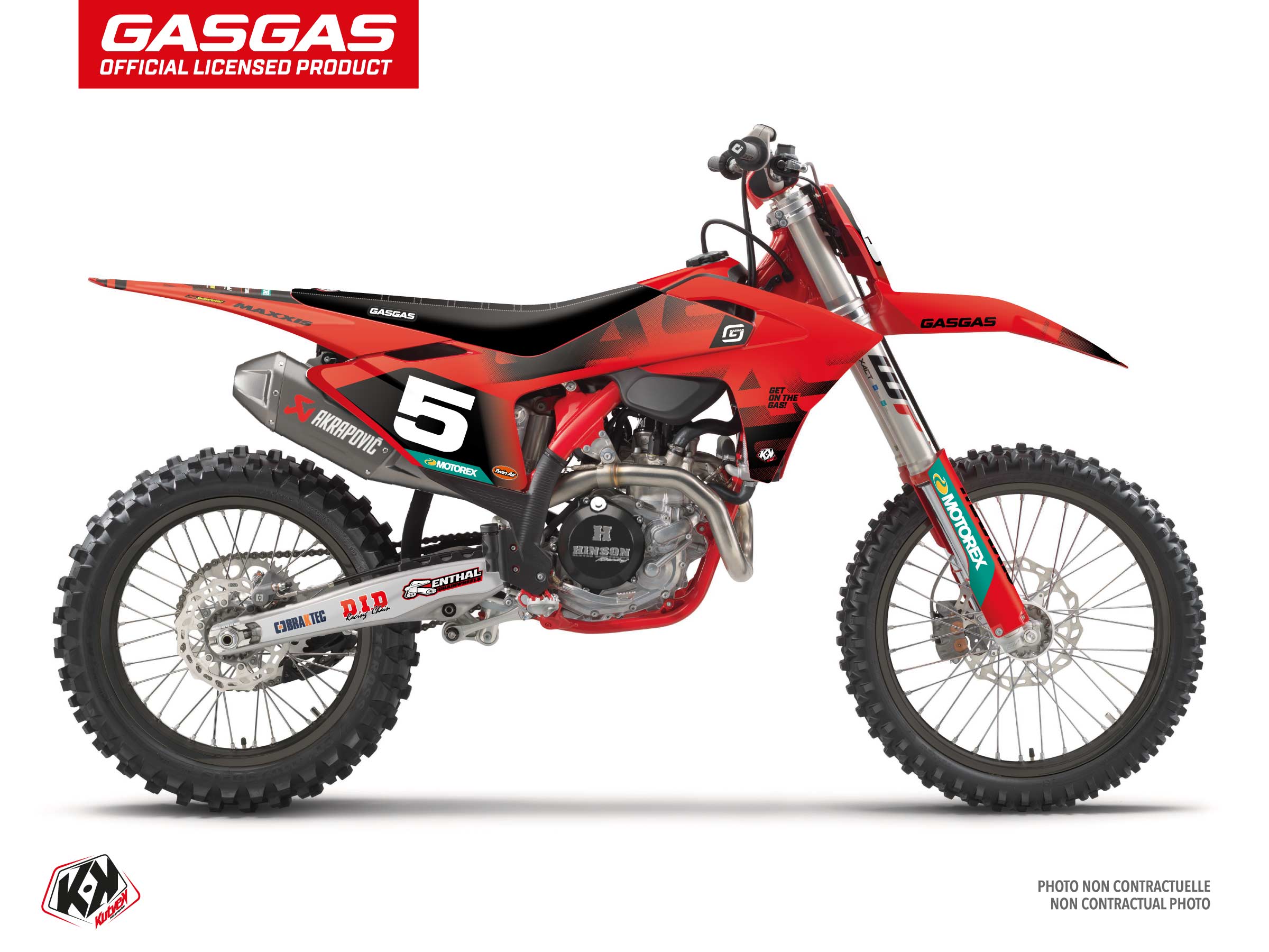 gasgas dirt bike origin k26  graphic kit red
