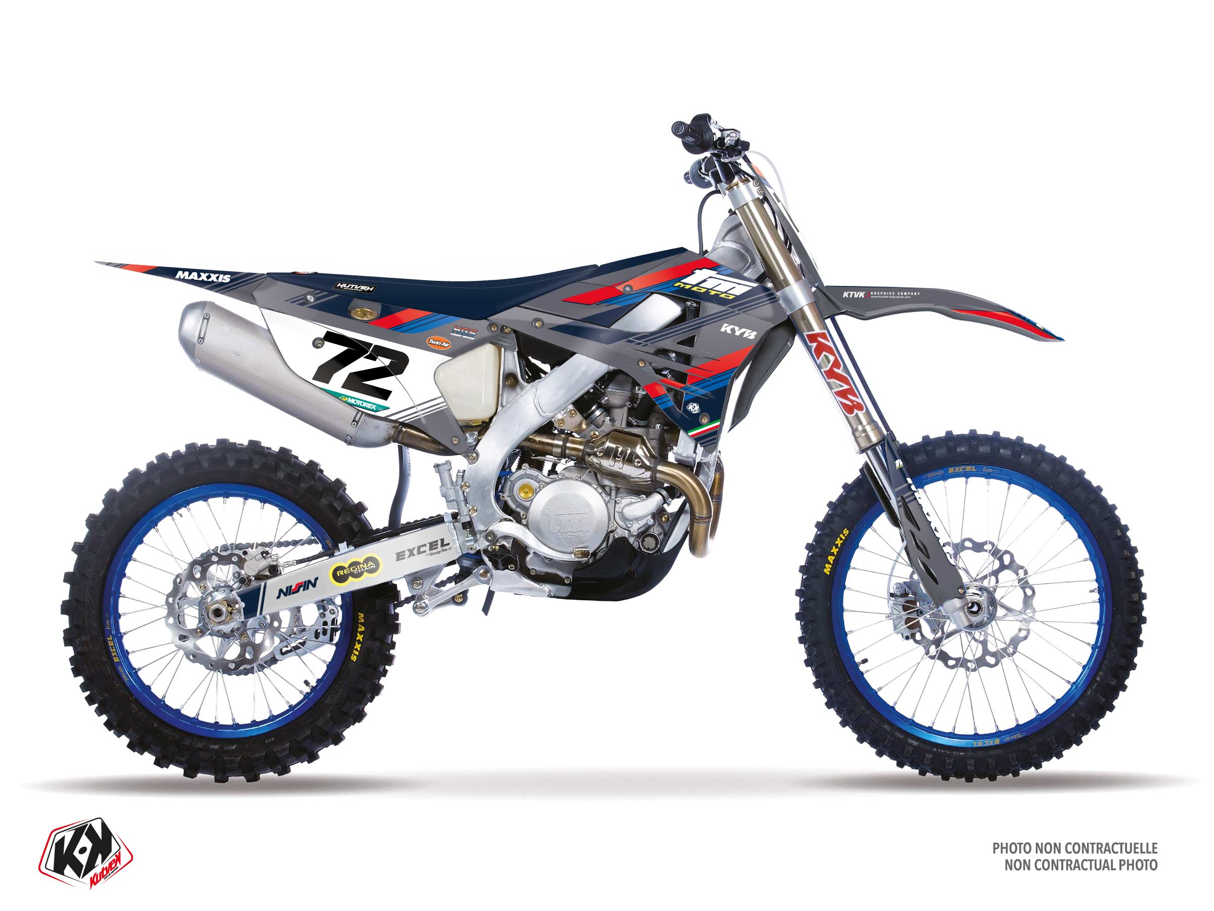 tm dirt bike origin k26  graphic kit red