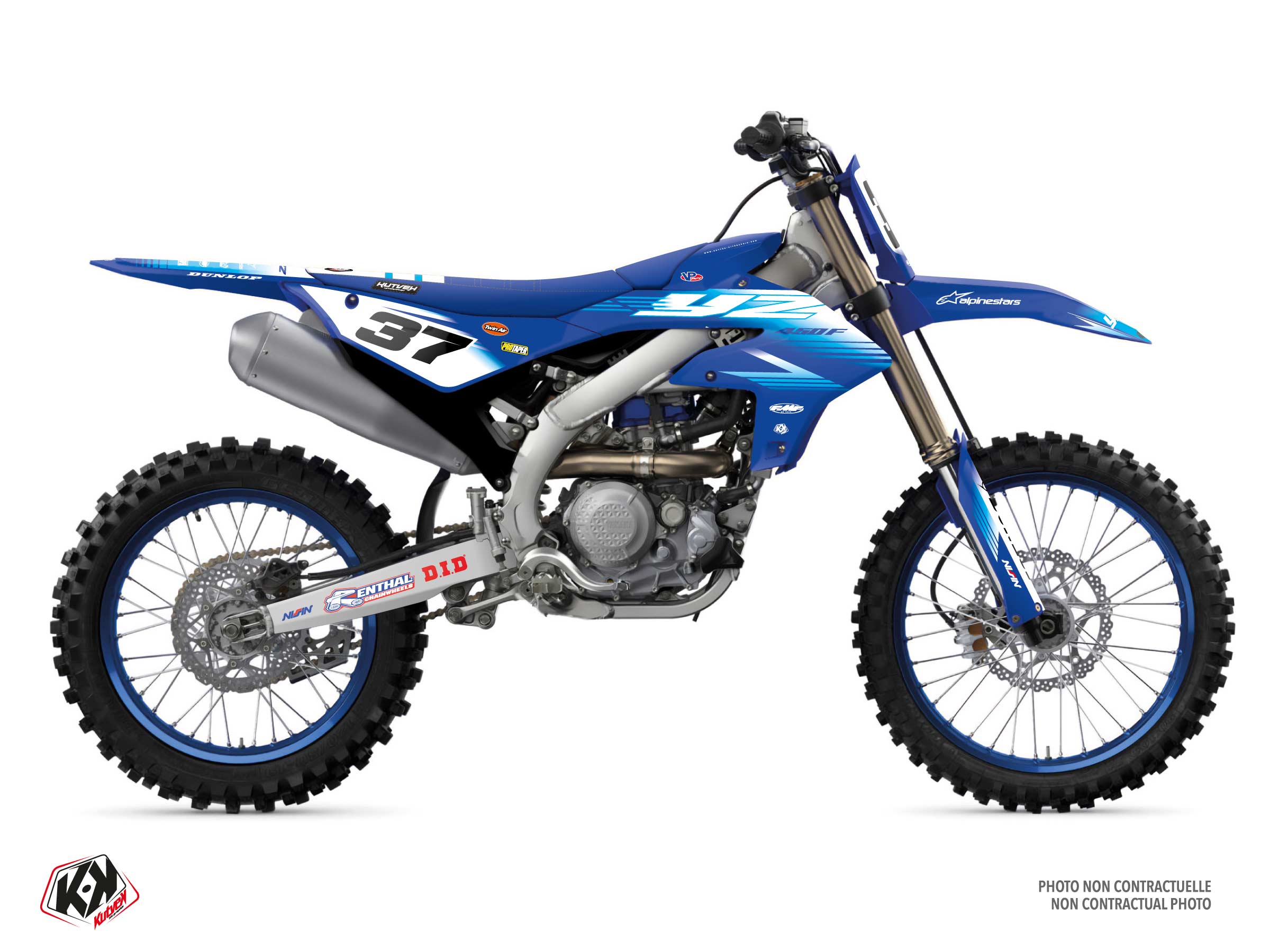 yamaha dirt bike origin k27  graphic kit blue