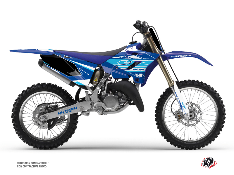 Kit Déco Moto Cross Outline Yamaha 125 YZ Bleu