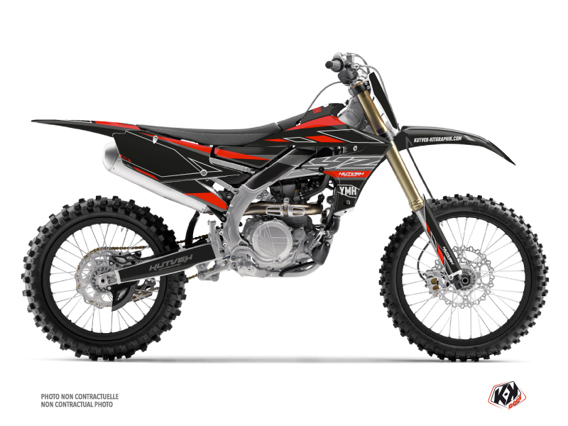 yamaha dirt bike outline  graphic kit red