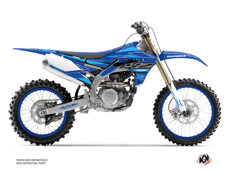 yamaha dirt bike outline  graphic kit cyan