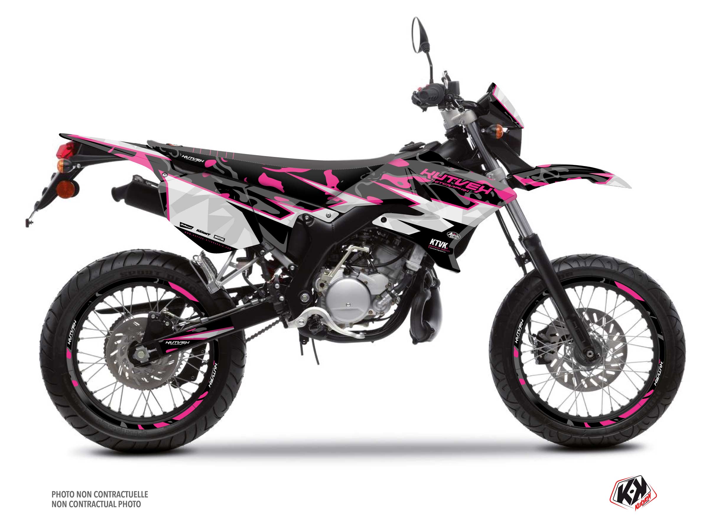 PACK BARBARIAN Graphic Kit + Seat Cover MBK Xlimit Pink