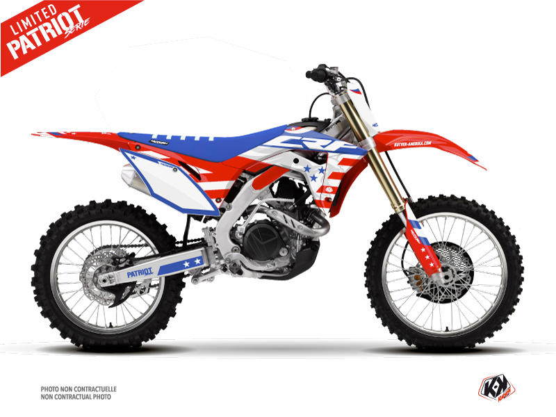 honda dirt bike patriot  graphic kit blue