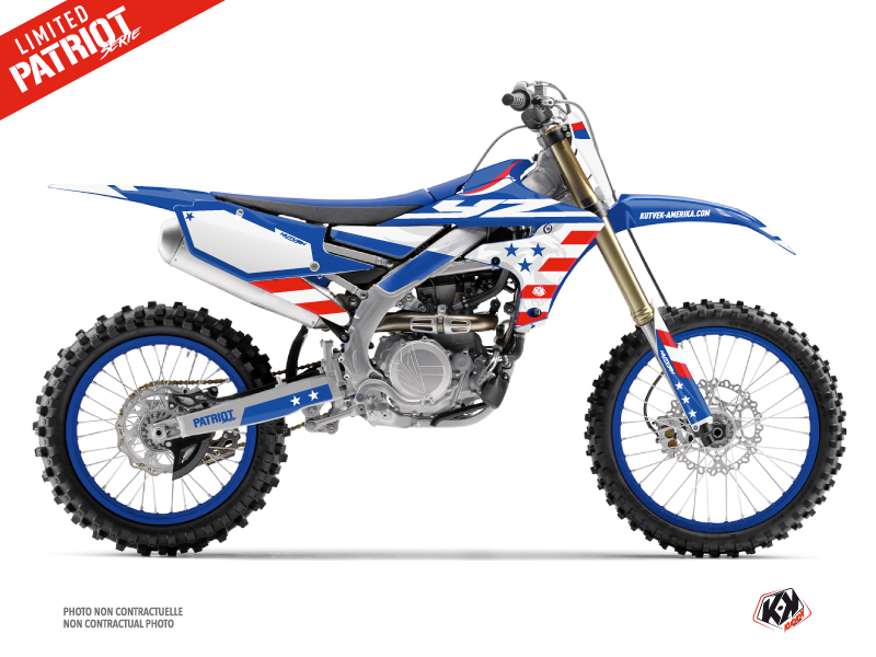 Yamaha 250 YZF Dirt Bike Patriot Graphic Kit Blue