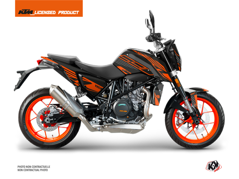 ktm street bike perform  graphic kit black-orange