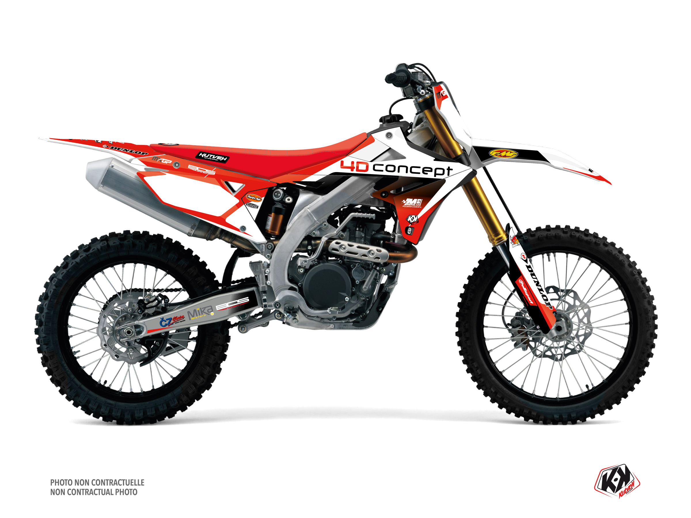 suzuki dirt bike replica bos  graphic kit 