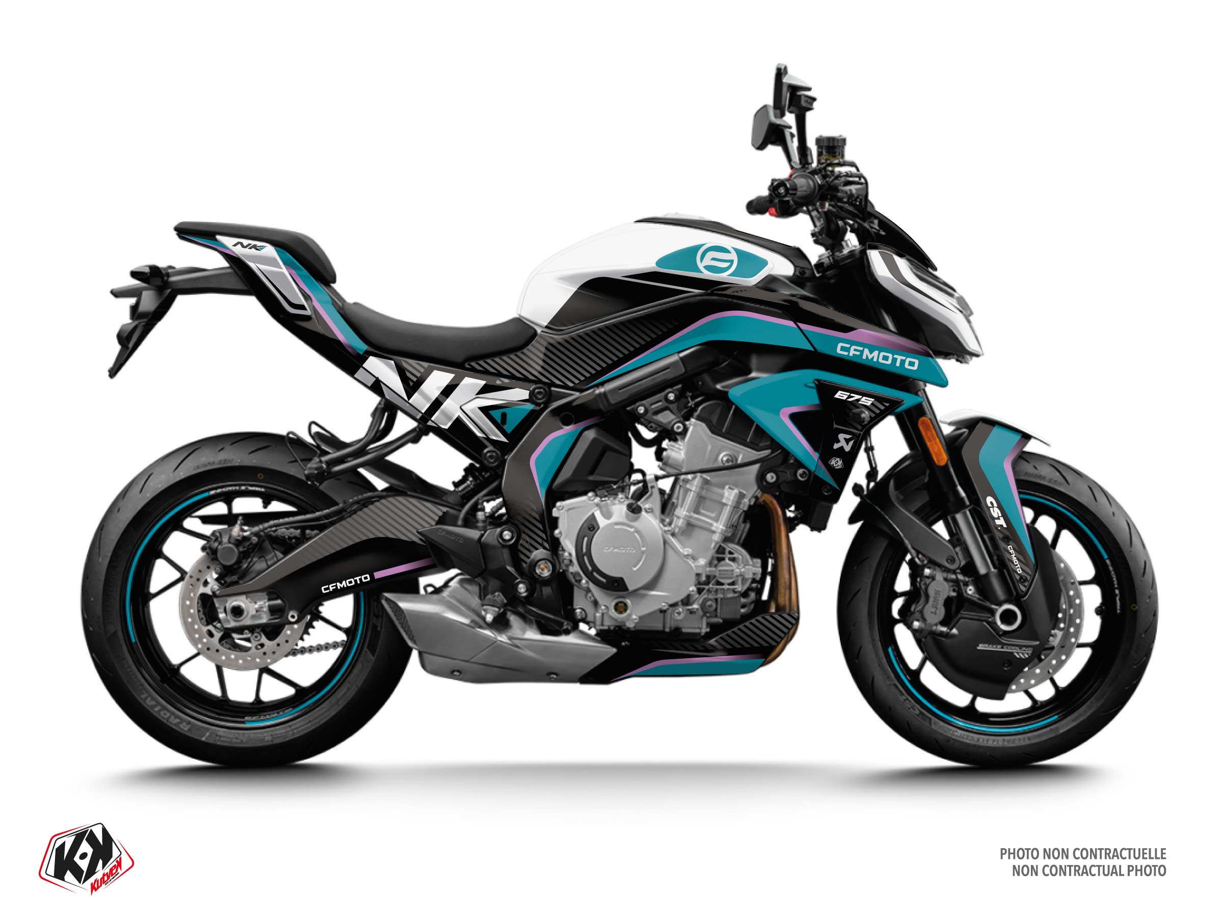 cf moto street bike playground  graphic kit white