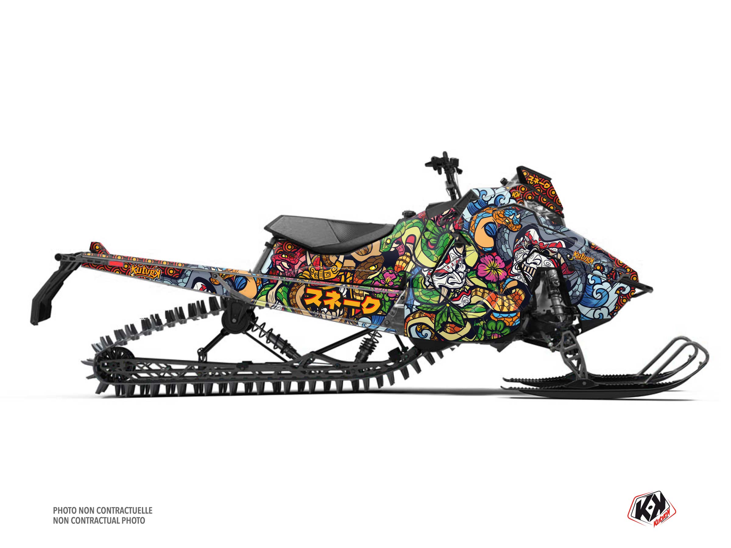 polaris snowmobile snake  graphic kit colors