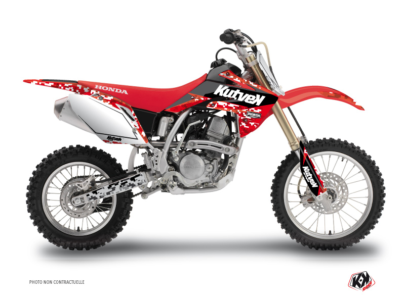 honda dirt bike predator  graphic kit red