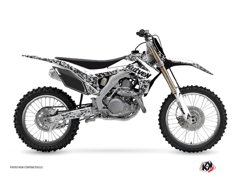 Honda 250 CRF Dirt Bike Predator Graphic Kit White
