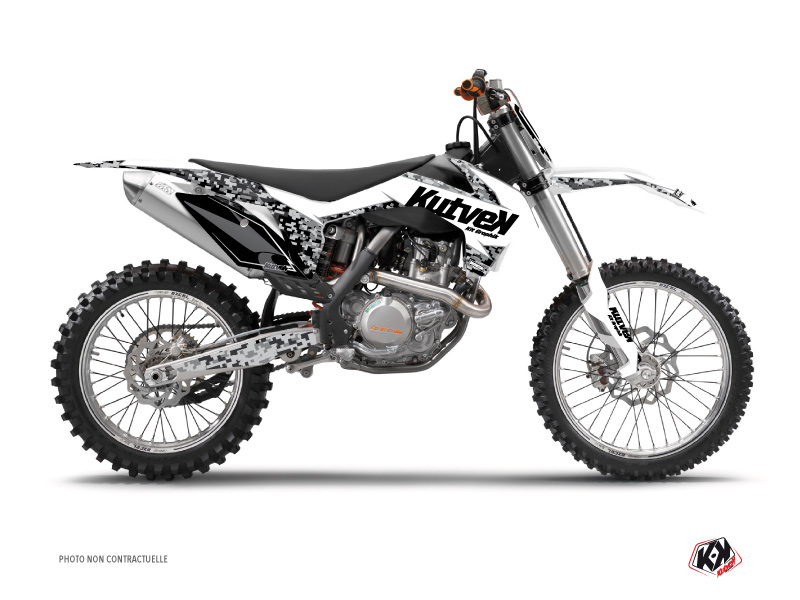 KTM 250 SX Dirt Bike Predator Graphic Kit White