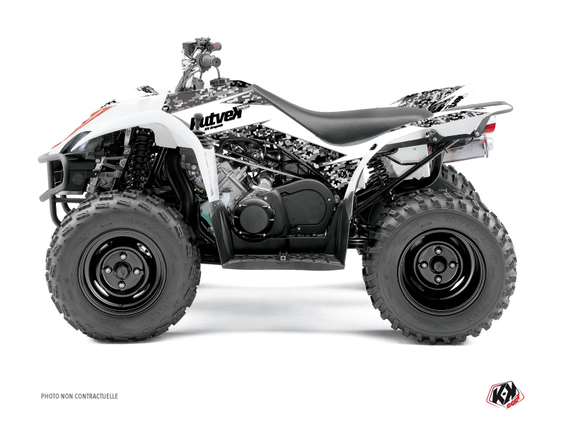 Yamaha 350-450 Wolverine ATV Predator Graphic Kit White