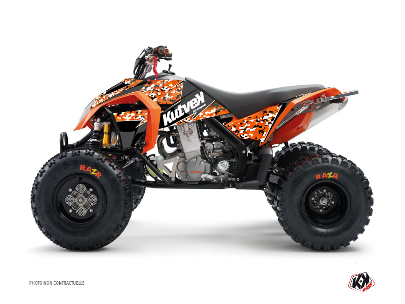 ktm atv predator  graphic kit orange