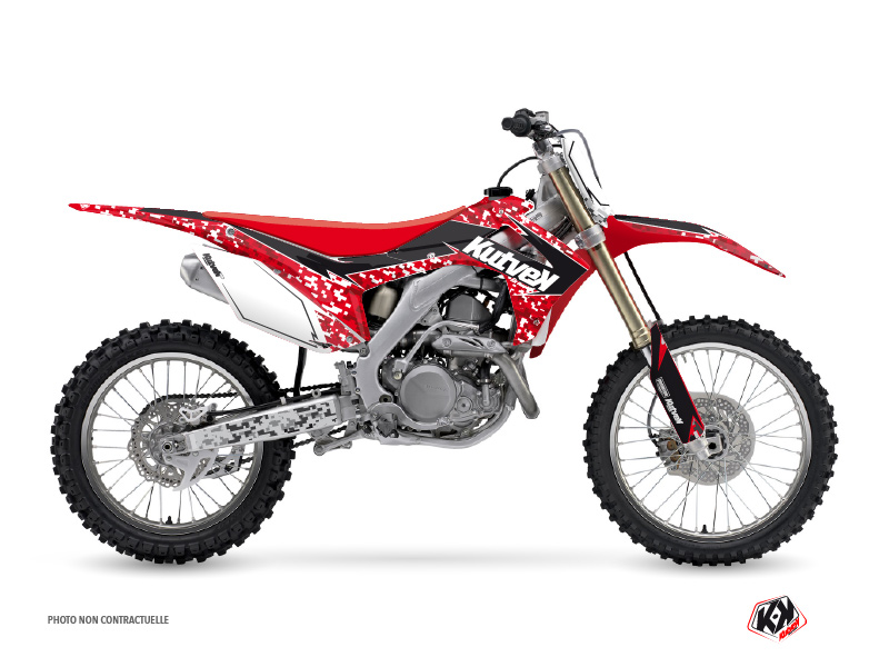 honda dirt bike predator  graphic kit red