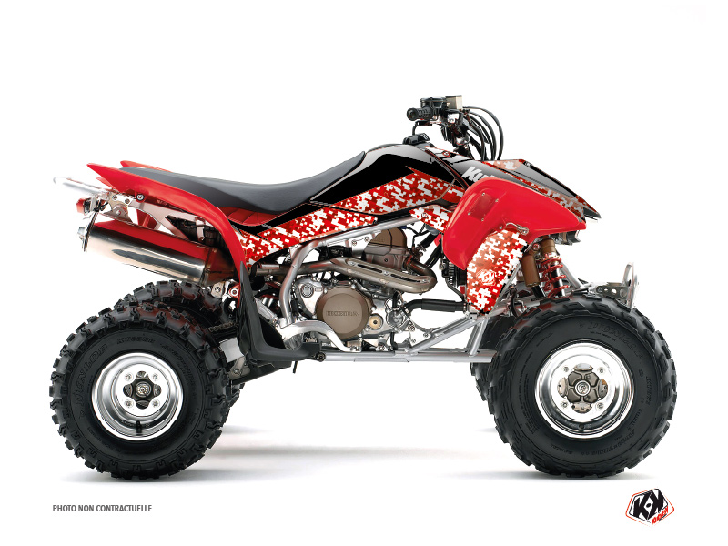 Honda 450 TRX ATV Predator Graphic Kit Red