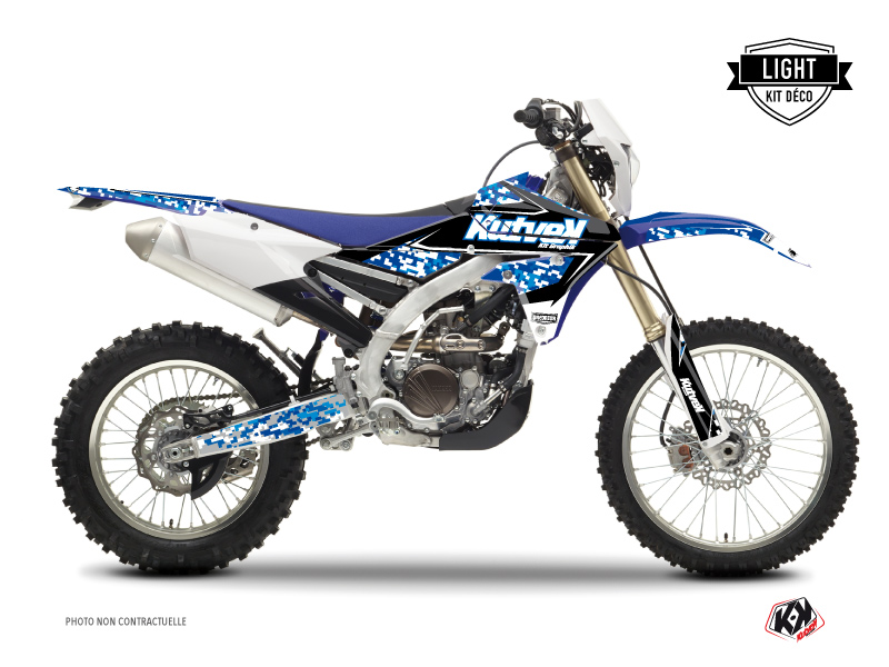 Yamaha 450 WRF Dirt Bike Predator Graphic Kit Blue LIGHT