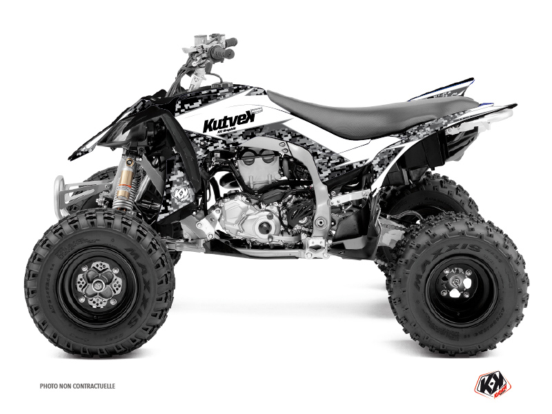 yamaha atv predator  graphic kit white