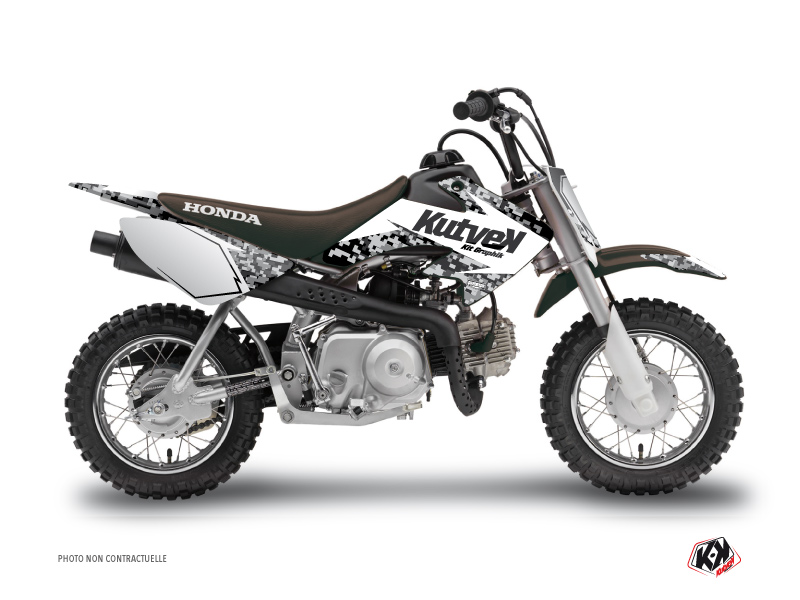 honda dirt bike predator  graphic kit white