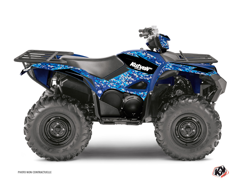 Yamaha 700-708 Grizzly ATV Predator Graphic Kit Blue