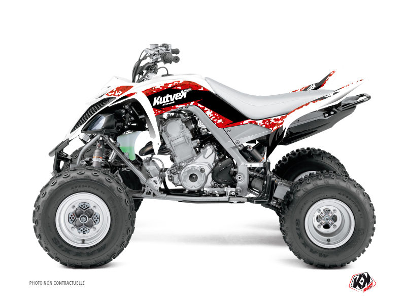 Yamaha 700 Raptor ATV Predator Graphic Kit Red
