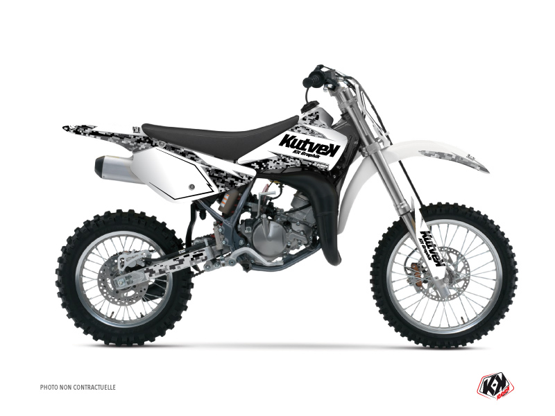 suzuki dirt bike predator  graphic kit white