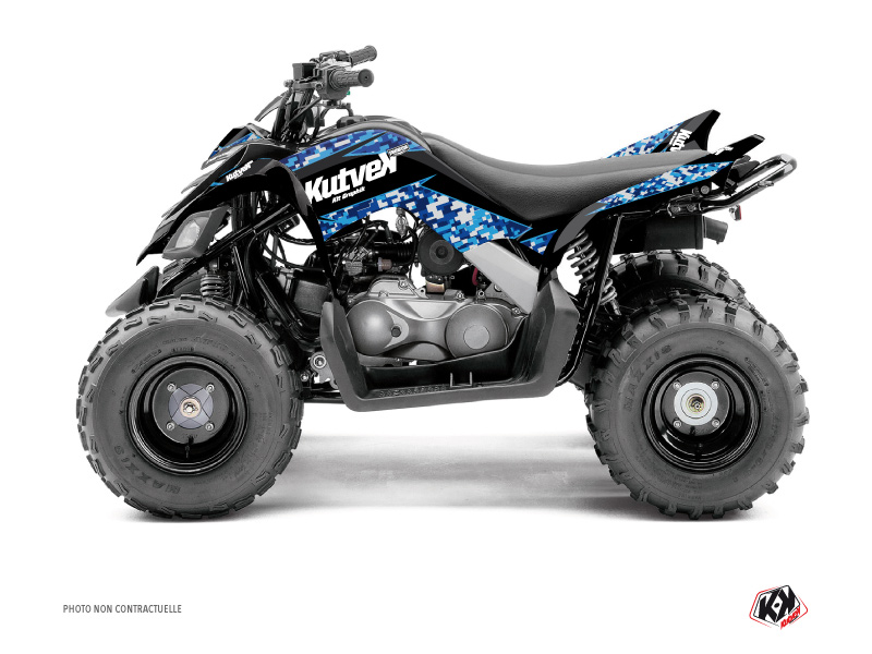 Yamaha 90 Raptor ATV Predator Graphic Kit Blue