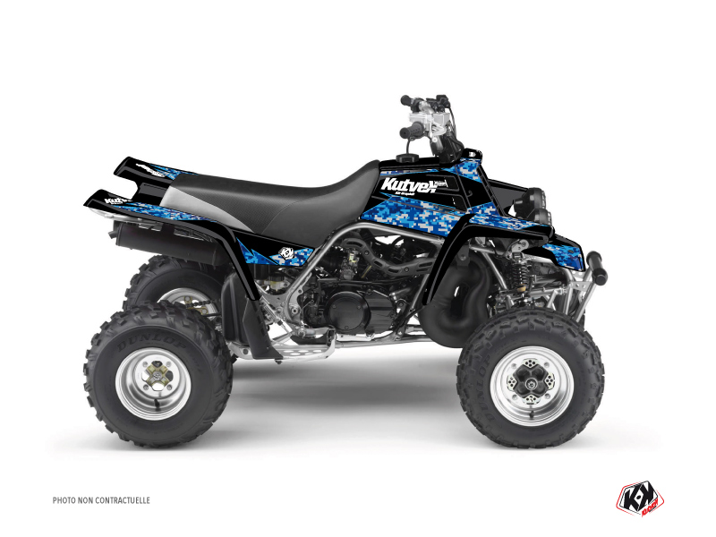 Yamaha 350 Raptor ATV Predator Graphic Kit Blue
