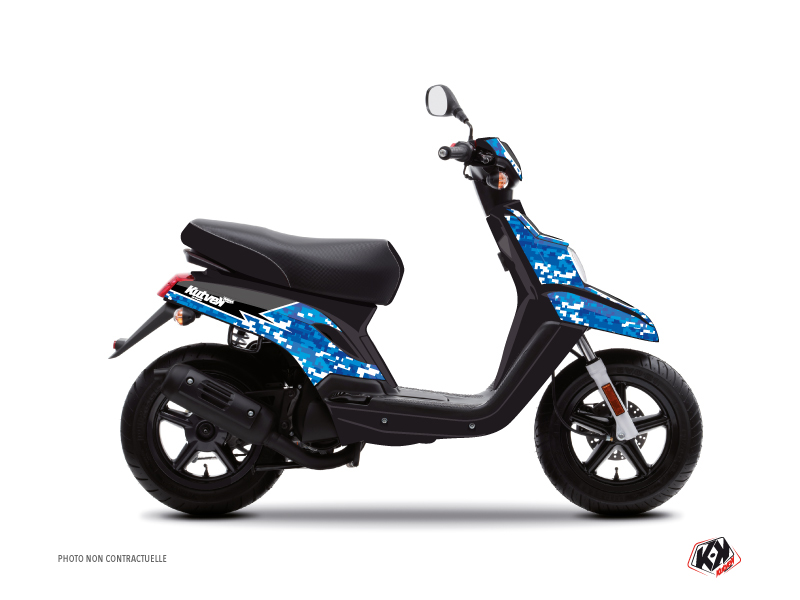 yamaha scooter predator  graphic kit blue